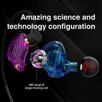 QKZ SK3-auriculares con micrófono, dispositivo de audio con controlador Dual, para videojuegos, mp3, DJ