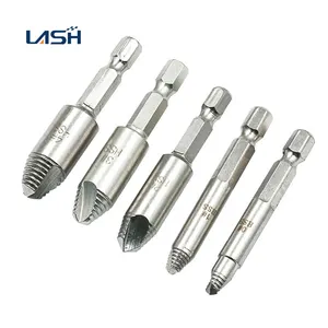 5pcs Damaged Screw Extractor Drill Bit Set Bolt Remover Extractor Easily Take Out Demolition Tools
