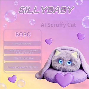ตุ๊กตาแมว AI แสนน่ารัก ตอบสนองการสัมผัส มีสองบุคลิกภาพ รองรับเสียงพูดมากกว่า 80 ภาษา พร้อมฟังก์ชั่นจำลองเสียงและหน่วยความจำระยะยาว สำหรับของเล่นตุ๊กตา AI - Product Image 4