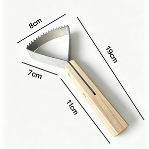 Grattoir à mauvaises herbes manuel double usage pour jardin et ferme, outil de désherbage manuel, grattoir à écorces, râteau à désherber - Product Image 3
