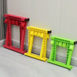 Portable Folding Fishing Stool Plastic Outdoor Camping Chair Red Yellow Green Lightweight Foldable Bench For Fishing Hunting - Product Image 1