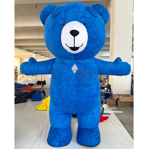 Disfraz de Mascota Inflable de Oso <span class=keywords><strong>FNAF</strong></span> de SAYGO, Disfraz de Mascota de Oso de Peluche Inflable de FRED Fazbear para Niñas y Adultos - Product Image 1