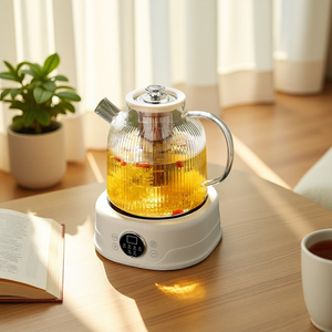 Hervidor Eléctrico Multifunción de Vidrio de 1.8L, Tetera de Temperatura Constante para la Salud, Hervidor de Agua para Hogar y Oficina, Venta Transfronteriza - Product Image 1