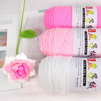4 paires de 5 brins de lait, coton, velours d'hirondelle, pantoufles de fleurs au crochet faites à la main, écharpes, fil moyen grossier en gros