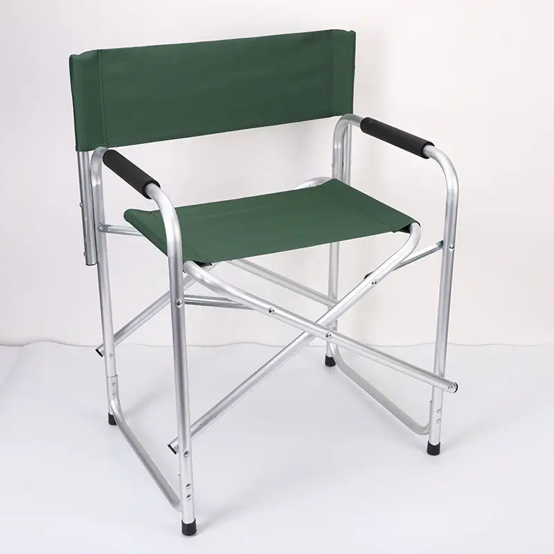Оптовая продажа, портативный современный алюминиевый тканевый складной стул для кемпинга