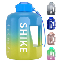 Bouteille d'eau réutilisable en PETG de 74 oz pour adultes, avec logo personnalisé, sans BPA, anti-fuite, grande capacité, pour la salle de sport, l'entraînement et les voyages