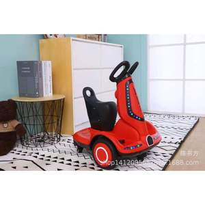 M-006 Kids Balance Bike Red Plastic 4 Wheel Drift Vehicle For Children Age 2-8 - Product Image 2