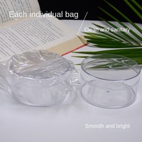Boîtes à gâteaux rondes transparentes en plastique de qualité alimentaire en gros pour gelée, chewing-gum, pâtisserie et tiramisu