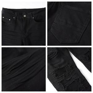 Amérique Free Taxes Trending Designer Jeans Vintage Streetwear Skinny Pants Stacked Ripped Denims Jeans Slim Fit Men's Jeans - Product Image 4