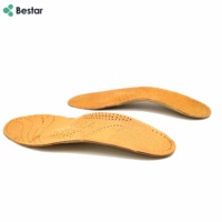 Respirant ergonomique TPU soutien de la voûte plantaire en cuir de porc véritable Pp Shell chaussures orthopédiques semelles