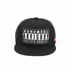 MSMC Snapback Cap Parental Advisory Explicit Content Unisex Cotton <b>Flat</b> Brim Streetwear Hip Hop <b>Hat</b> - Product Image 3