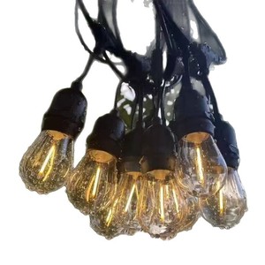 E27 Outdoor <b>String</b> Lights IP65 Waterproof PVC Wire Extension Cord For <b>Garden</b> Patio Lighting - Product Image 5