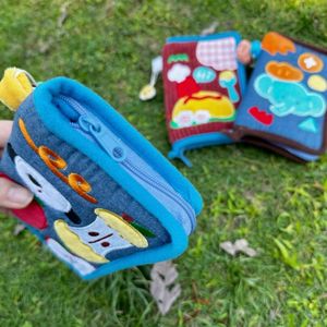 กระเป๋าผ้าใบใส่หนังสือเดินทางสุดสร้างสรรค์สำหรับ<span class=keywords><strong>ลูก</strong></span>สุนัขและช้างกระเป๋าสตางค์ผ้าแคนวาสสำหรับใส่ของและของขวัญแบบพับได้ - Product Image 3