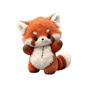 Peluche de Panda Rojo con Diseño de Mapa Estelar, Figura de Peluche Corta para Niños, Regalo - Product Image 1