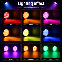 54 projecteurs PAR RGBW de performance 180W 25 °   Beam 8/30 °   Option DMX512 pour spectacles itinérants, mariages et fêtes