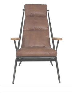 Sofa <span class=keywords><strong>Chaise</strong></span> <span class=keywords><strong>Lounge</strong></span> Mewah Bergaya Retro Industrial dengan Kulit PU untuk Penggunaan di Ruang Makan dan Ruang Tamu Villa - Product Image 6