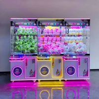 Prix de gros d'usine Machine de jeu d'arcade de bonbons à pièces Jouet en peluche Cadeau Machine à griffes de grue avec accepteur de billets pour les enfants