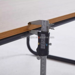 Hàn Quốc phong cách đơn giản thấp Chiều cao dài Bàn cà phê với chân kim loại - Product Image 5