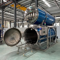 Autoclave de stérilisation alimentaire à immersion dans l'eau chaude, type bain-marie