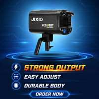 Projecteurs LED COB multicolores portables Jixio 300W, contrôle DMX512, CRI96, angle de faisceau 36°, indice de protection IP33, dimmables, pour diffusion en direct TikTok