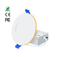 Plafonnier encastré LED ultra fin à intensité variable, lumière du jour, 4 pouces, 6 pouces, 8 pouces, décoration avec lumière nocturne