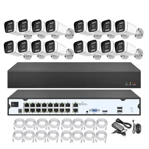 Caméra réseau CCTV 16 canaux 5MP IP POE Système de surveillance professionnel