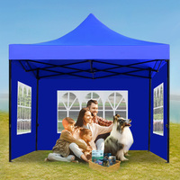 Carpa Plegable Portátil Personalizada 3x3, Tipo Pop-Up, Individual, para Todas las Estaciones, Interior/Exterior, PVC Impermeable, Fácil de Montar, Comercial