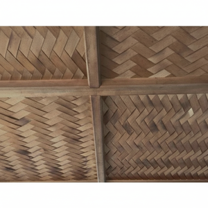 เพดานหวายแบบรวมแถบพลาสติกพีวีซีทรงกูเซ็ตยาวสำหรับตกแต่งบ้านผลิตภัณฑ์ทางการเกษตรแบบเรียบง่ายส่งตรงจากโรงงาน - Product Image 1