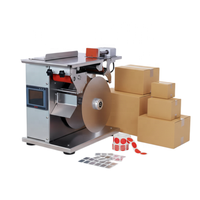 Machine d'étiquetage manuelle semi-automatique pour coins à 90 degrés, imprimante d'étiquettes autocollantes pour boîtes