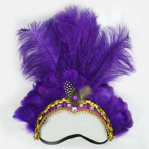 Tocado <span class=keywords><strong>indio</strong></span> original de <span class=keywords><strong>plumas</strong></span> de Carnaval/<span class=keywords><strong>diadema</strong></span> de <span class=keywords><strong>plumas</strong></span>/accesorios para el cabello de <span class=keywords><strong>plumas</strong></span> - Product Image 6
