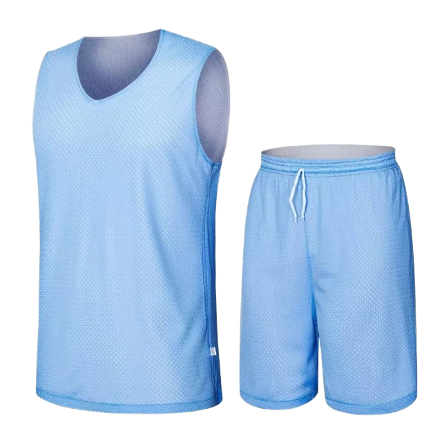 Custom Breathable Sleeveless Breathable Mesh Sports Basketball Uniforms #Y5096