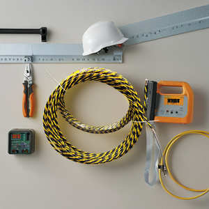 <span class=keywords><strong>Tire</strong></span>-<span class=keywords><strong>fil</strong></span> électrique en <span class=keywords><strong>nylon</strong></span> plastique et dispositif d'enfilage avec tube certifié CE, diamètre 4,5-6 mm, jaune/noir Shuoqi - Product Image 5