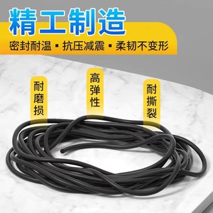 Rubber Round Strip 2/3/4/5/6/8 Mm Antiaging Wear Resistant For Mechanical Cabinet Doors And Windows - Product Image 5