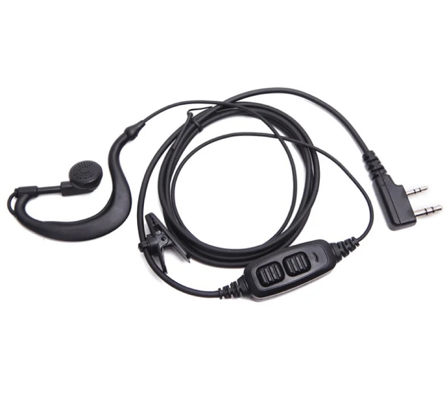 Original Baofeng UV-82 Dual PTT Headset Earpiece Walkie Talkie With Mic Earphone UV-82L UV-82HX UV-8D UV-89 Earpiece Wholesale