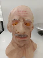 Masque de visage complet super réaliste pour homme jeune, masque en latex pour homme âgé, couvre-chef d'Halloween