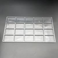 Plateau alvéolé en plastique PET transparent jetable pour 20 puces graphiques CPU/GPU d'ordinateurs portables et d'électronique grand public - Vente en gros