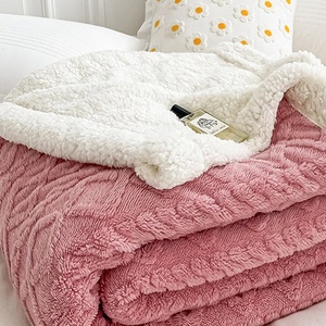Wholesale Customized Thickened Jacquard Thick Fleece <strong>Blanket</strong> Comfortable <strong>Throw</strong> <strong>Blanket</strong> for Bed - Product Image 6
