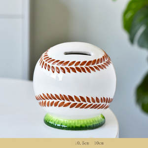 Salvadanaio in Ceramica a Forma di Pallone da Calcio, Personalizzabile, Regalo Sportivo, Fornitore all'Ingrosso OEM, Salvadanaio per Bambini e Adulti - Product Image 4