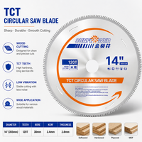 Lame de scie circulaire TCT ultra-fine de 355 mm pour le bois, faible vibration, sans copeaux, finition lisse, pour scie à panneaux de meubles