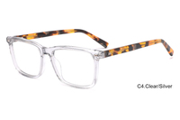 Vente en gros de montures de lunettes optiques rectangulaires en acétate de haute qualité pour femmes et hommes