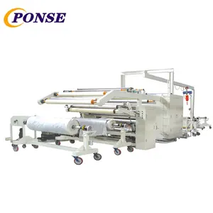 Wide PLC control Hot melt glue laminating machine for curtain 3600mm width