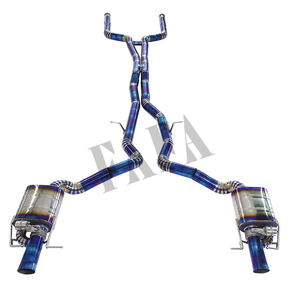 Para Mercedes Benz AMG <span class=keywords><strong>GT63S</strong></span> 4,0 T sistema de escape de titanio sección media y trasera válvula eléctrica silenciador de escape tubo de escape de coche - Product Image 1