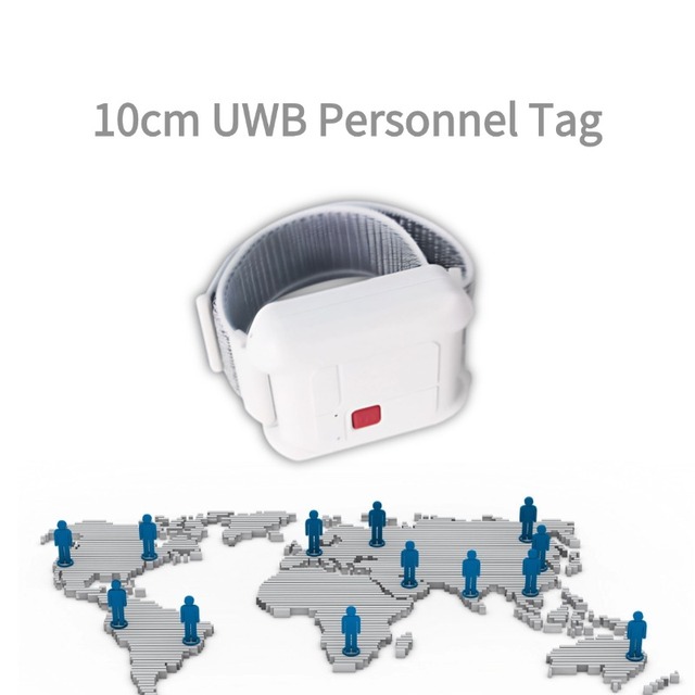 WEST IOT UWB Location Tag 10cm Rechargeable SOS & Fall Alert IP67 TDoA/ToF Modes for Personnel Tracking in Hazardous Areas