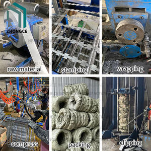 Bobine de fil de fer barbelé <span class=keywords><strong>concertina</strong></span> en acier galvanisé pour clôtures extérieures sécurisées Matériau de fil de fer utilisé pour la sécurité des exportations - Product Image 3