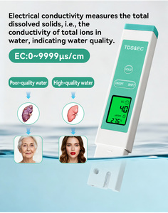 Medidor de TDS y EC 3 en 1 Portátil, <span class=keywords><strong>Analizador</strong></span> <span class=keywords><strong>Digital</strong></span> de Calidad del <span class=keywords><strong>Agua</strong></span> con Retroiluminación para Hogar, Peceras y Piscinas - Product Image 6