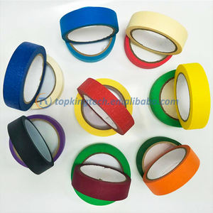 Cinta Adhesiva <span class=keywords><strong>de</strong></span> Papel Crepé <span class=keywords><strong>de</strong></span> Color para Pintar Automóviles, Resistente a Altas Temperaturas, Precio Económico - Product Image 5