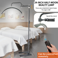 Lampe à anneau LED de salon de beauté sur pied brevetée aux États-Unis, lumière lunaire pour les extensions de cils, l'art des ongles, les soins de la peau, le tatouage, le SPA
