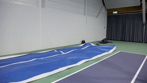 Mur de rebond gonflable pour balles de tennis avec épaisseur de 10 mm en DWF, pliable, portable, outil d'entraînement, tapis de lutte - Product Image 3