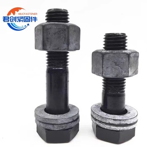 Din6914 bu lông thép carbon cường độ cao M16-M30 đầu lục giác lớn 10.9S một bu lông + Một đai ốc + Hai Vòng đệm - Product Image 1