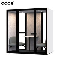 Cabine Acoustique en Bois Insonorisée pour Bureau, Grande Cabine Silencieuse pour l'Isolation Sonore et l'Intimité